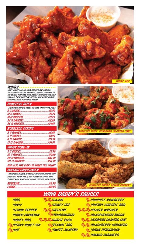 Wing daddy specials. Things To Know About Wing daddy specials. 